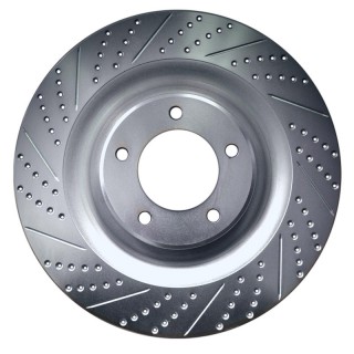 Передние тормозные диски с насечками и перфорацией для Audi S8 2012-2016